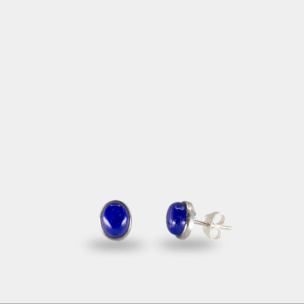 Lapis Lazuli Stud Earrings