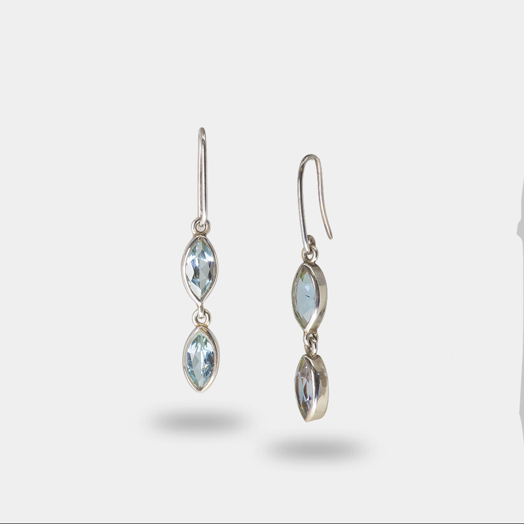 Blue Topaz Earrings