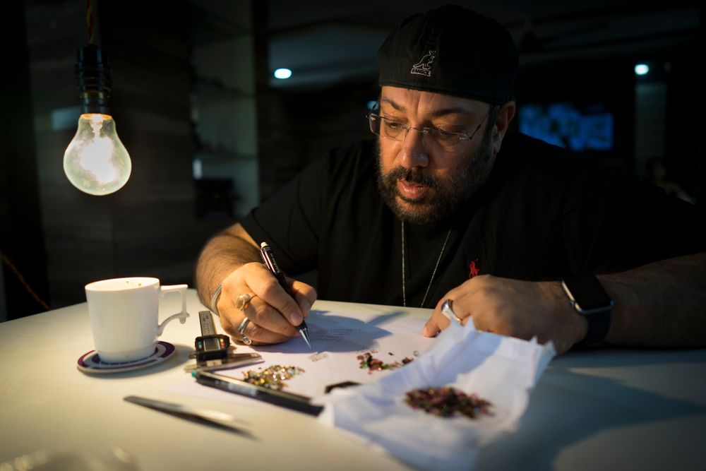 Image of gemstone selection