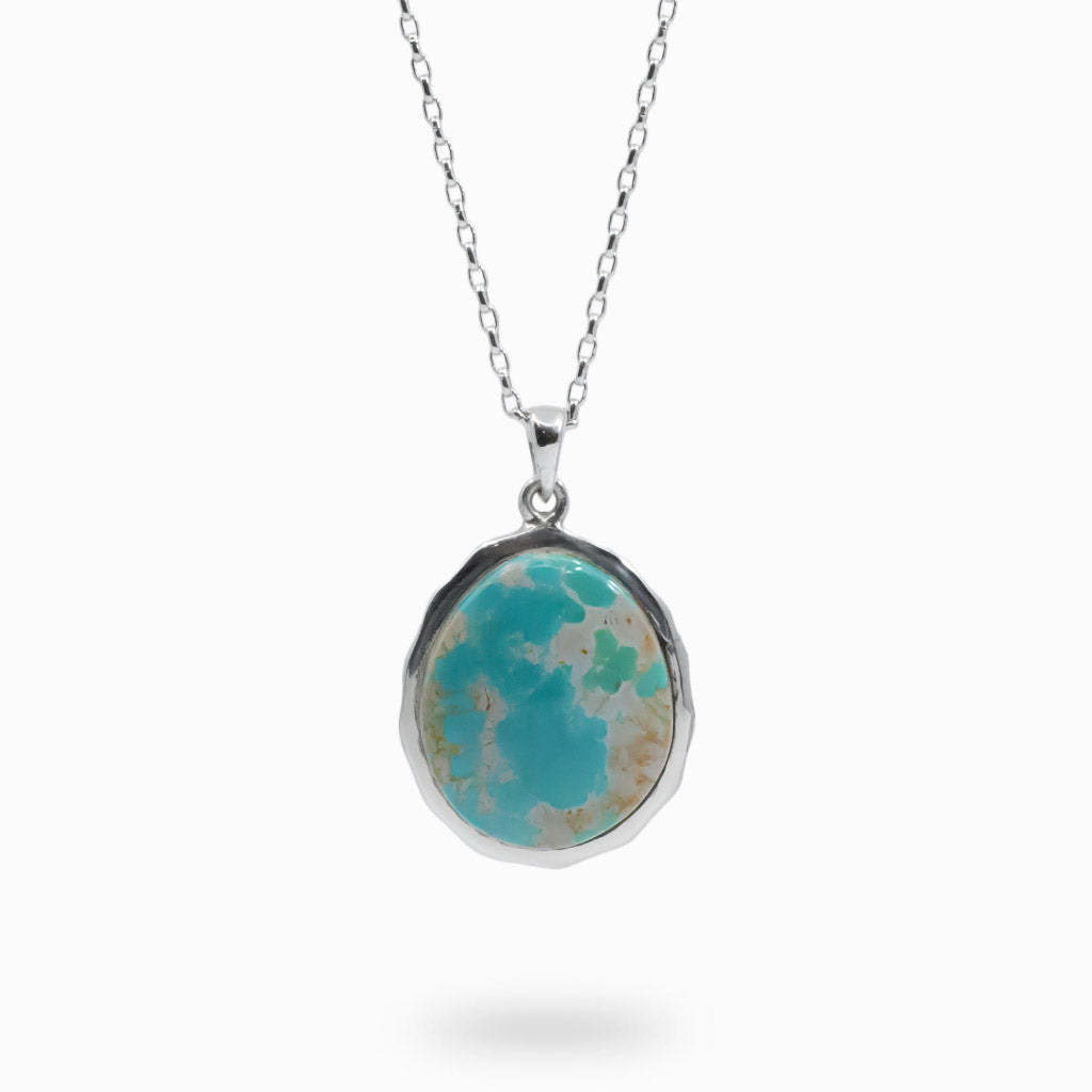 CABOCHON OVAL AMAROO TURQUOISE NECKLACE