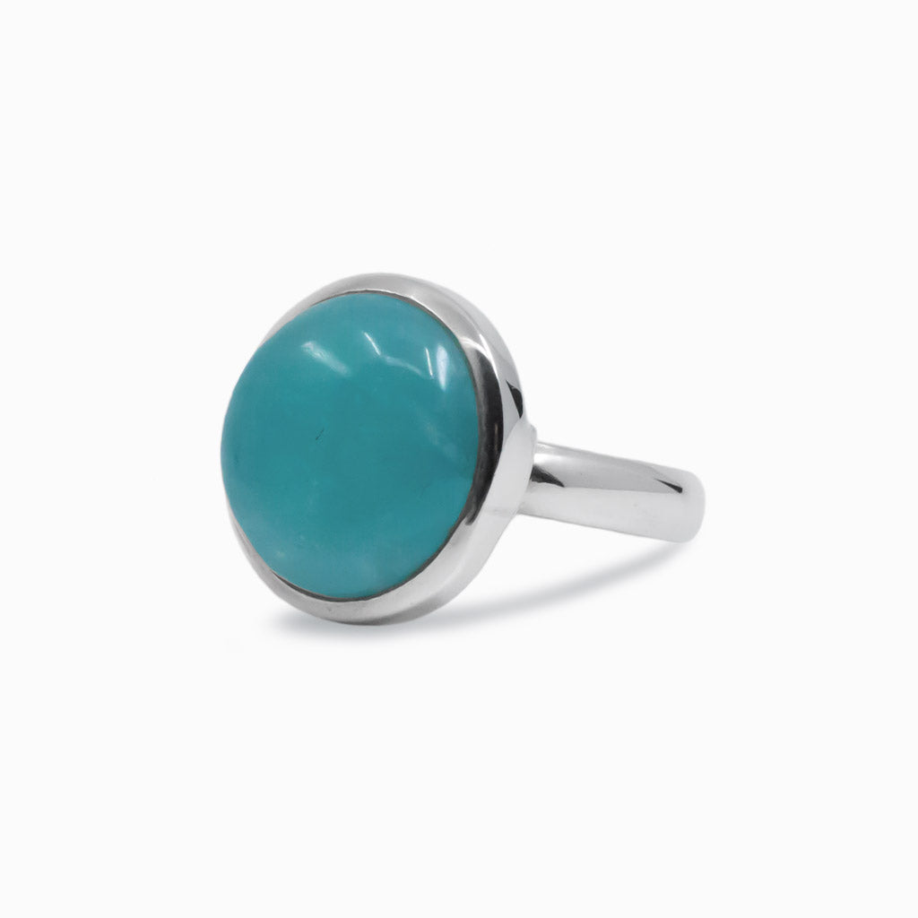 Cabochon Amazonite ring