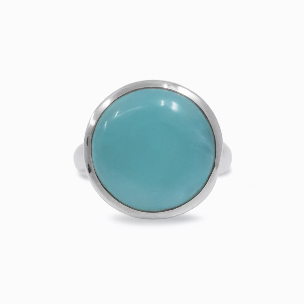 Cabochon Amazonite ring