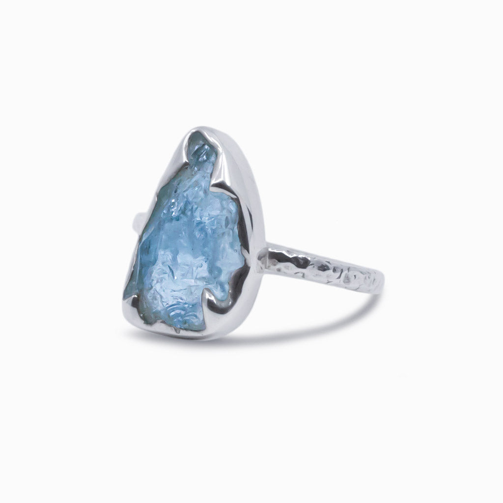 Raw Aquamarine Ring
