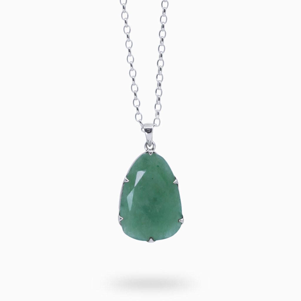 FACETED AVENTURINE NECKLACE