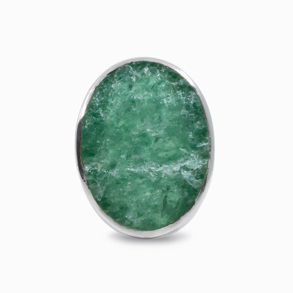 Raw Oval Aventurine ring