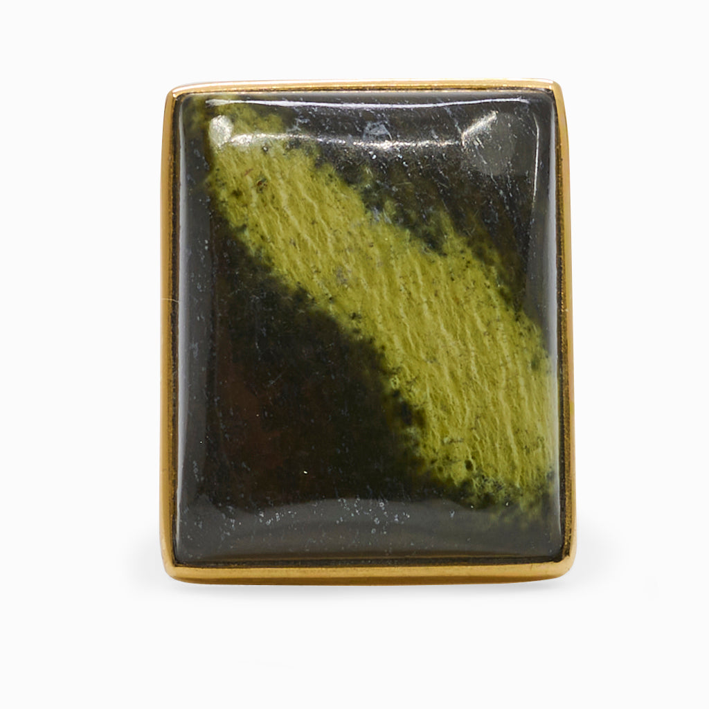 Cabochon African Serpentine ring