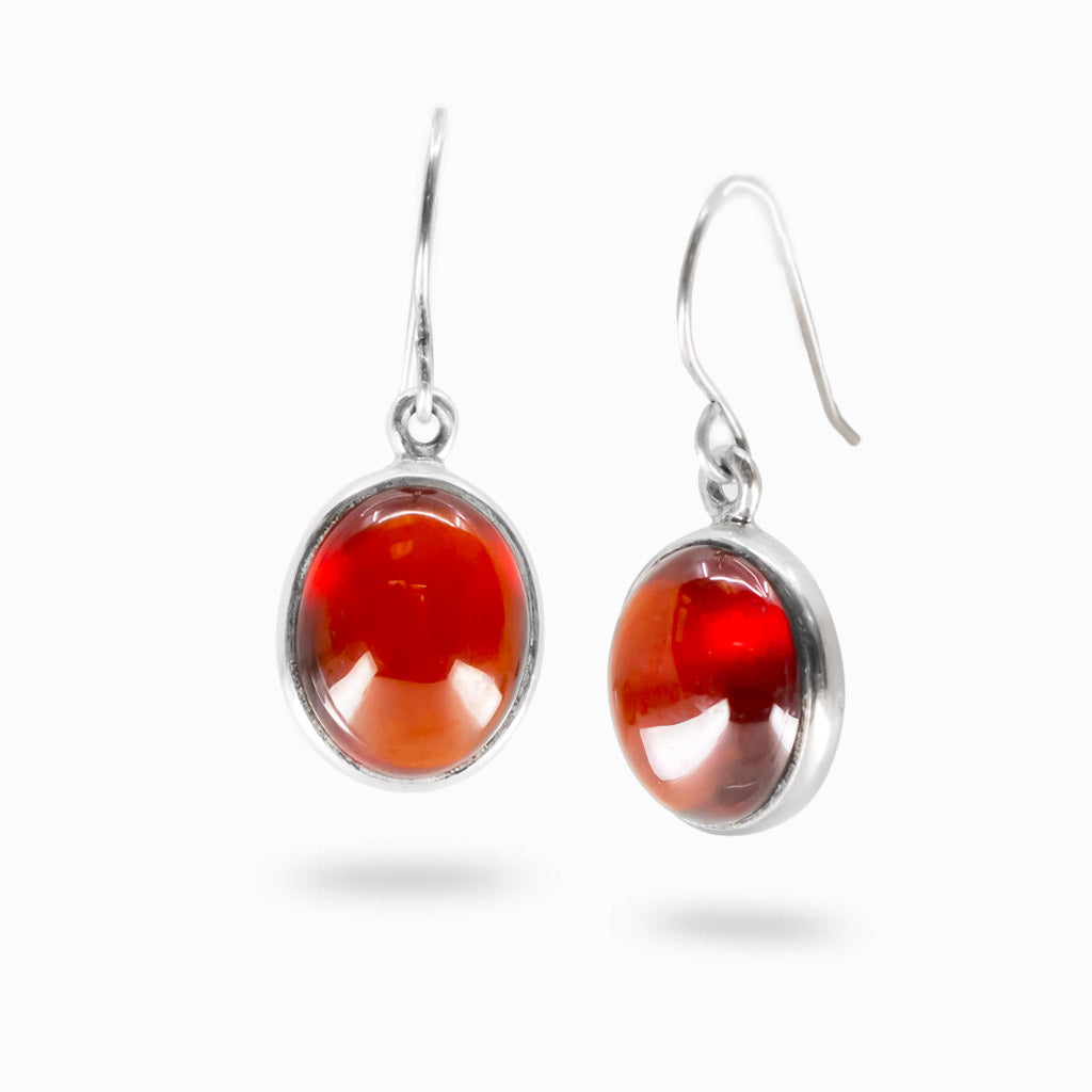 Garnet Drop Earrings