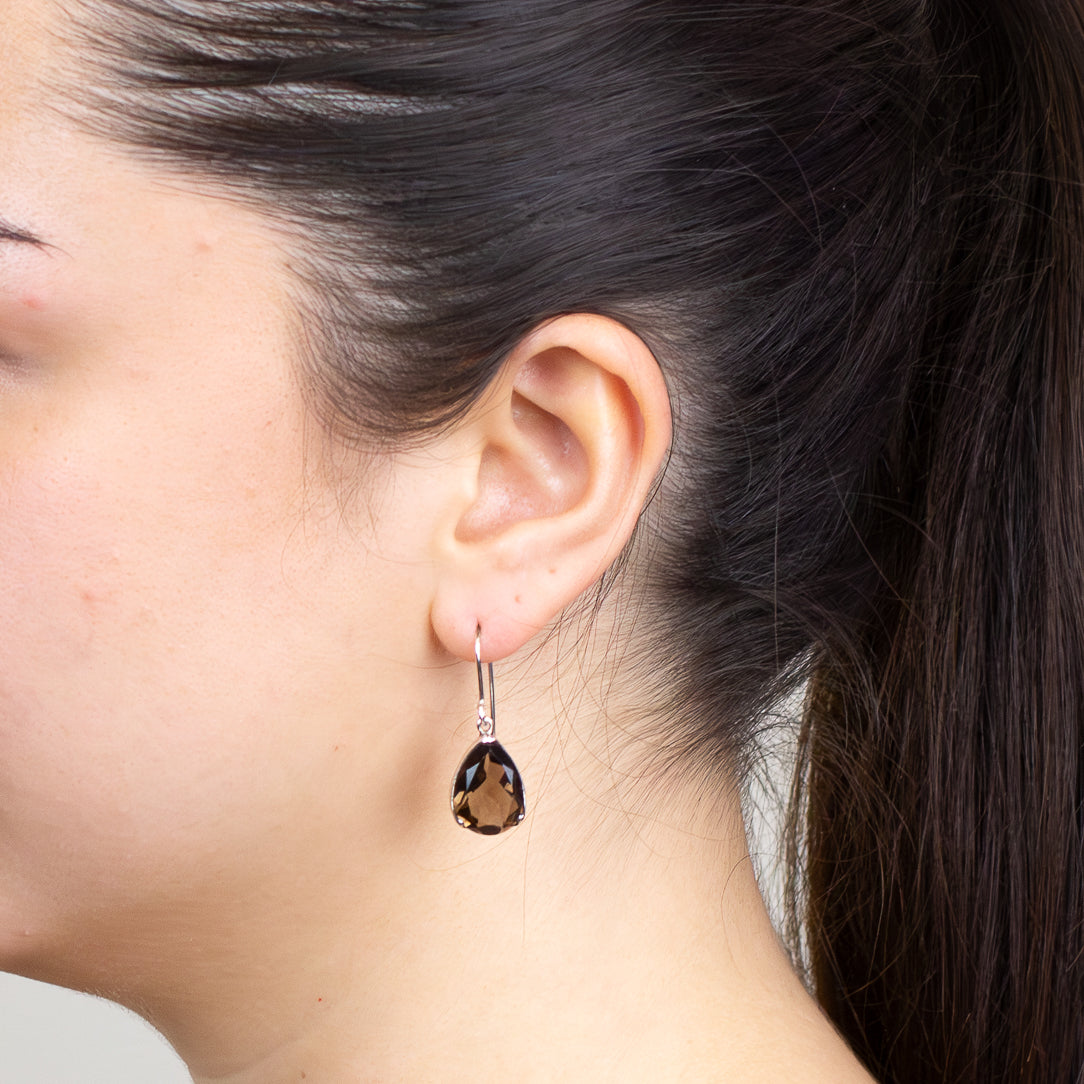 Smokey Quartz Drop Earrings