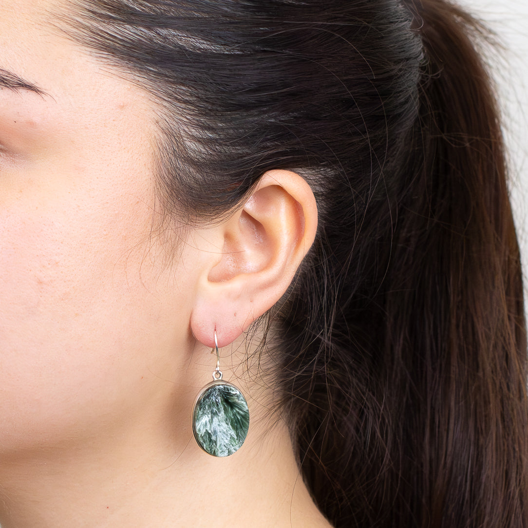 Seraphinite Drop Earrings