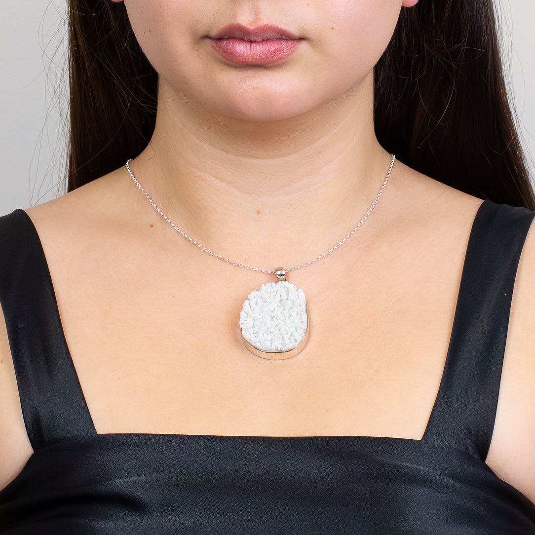 Hoar Frost Quartz Necklace