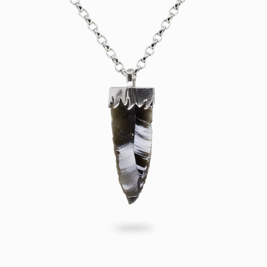 APACHE SILVER ネックレス Apache Tear Obsidian | Made In Earth US