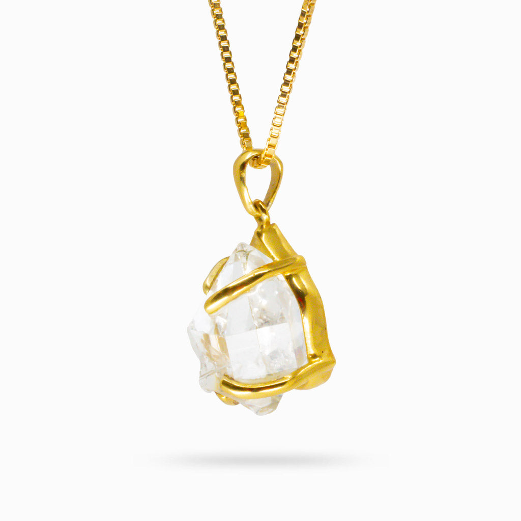 HERKIMER DIAMOND VERMEIL NECKLACE