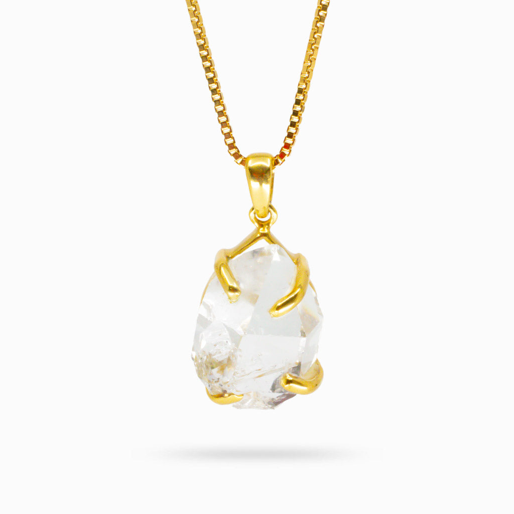 HERKIMER DIAMOND VERMEIL NECKLACE