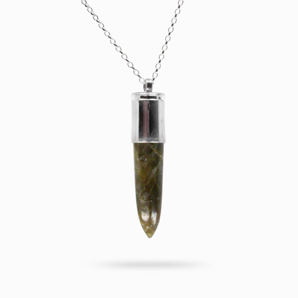 LABRADORITE BULLET NECKLACE