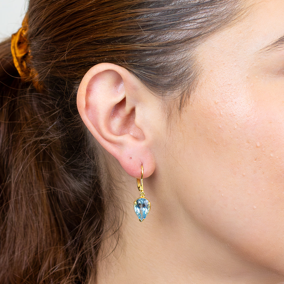 Blue Topaz Earrings