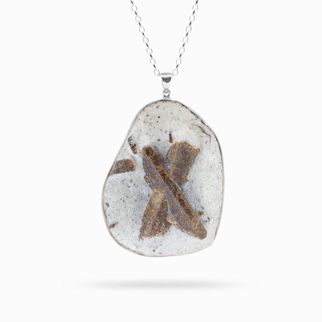 RAW STAUROLITE NECKLACE