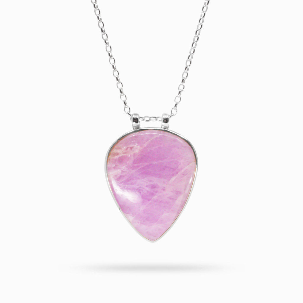 CABOCHON KUNZITE NECKLACE