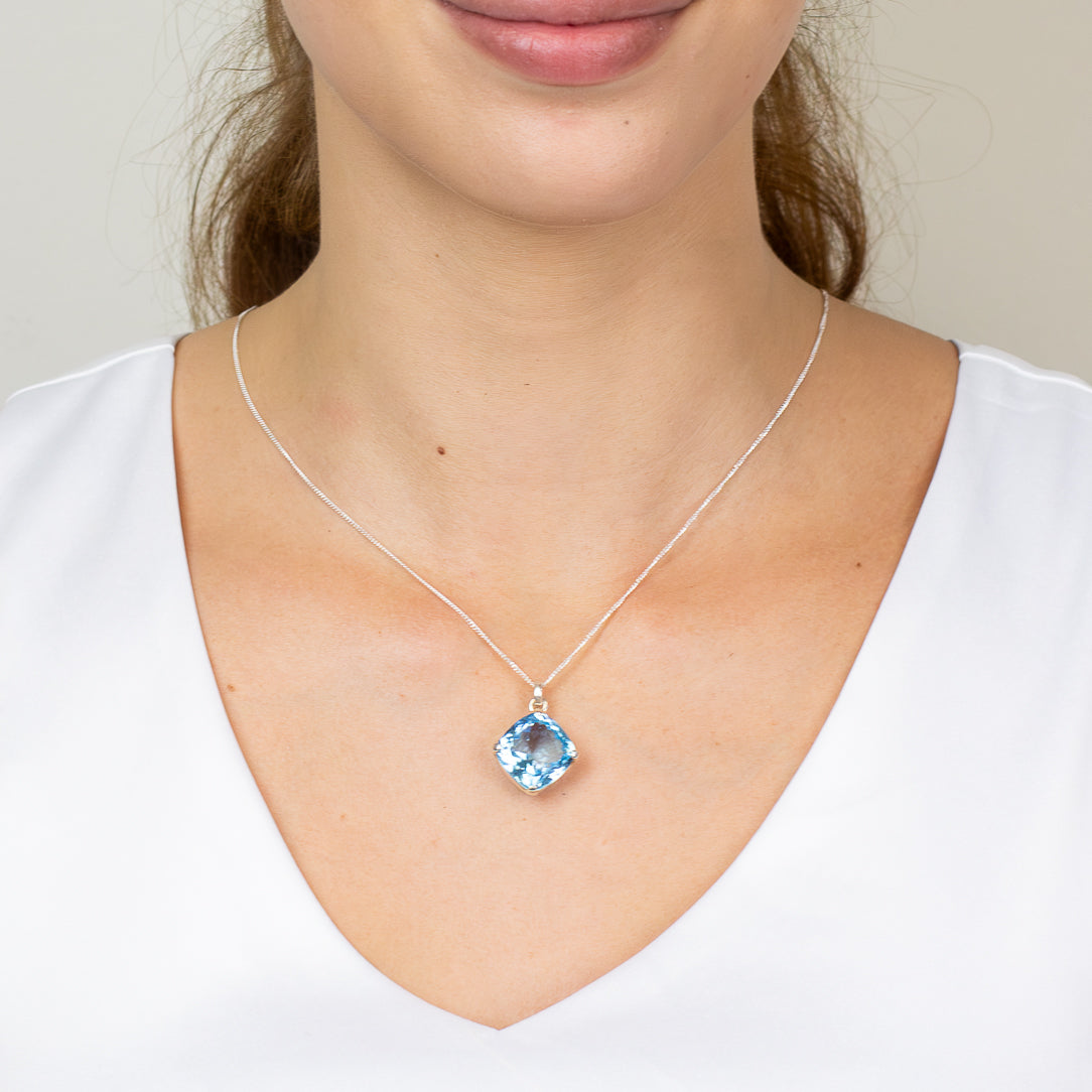 Blue Topaz Necklace