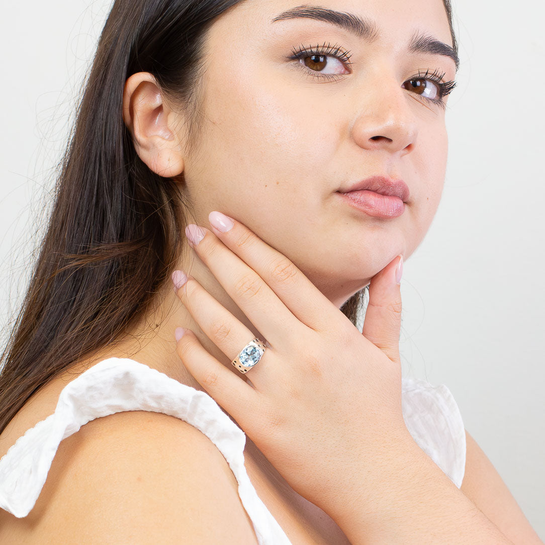 Blue Topaz Ring