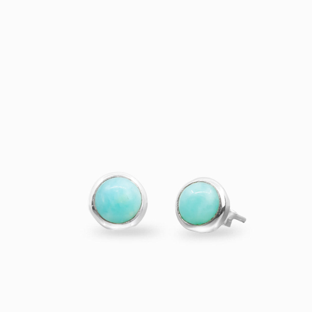 Amazonite Stud Earrings
