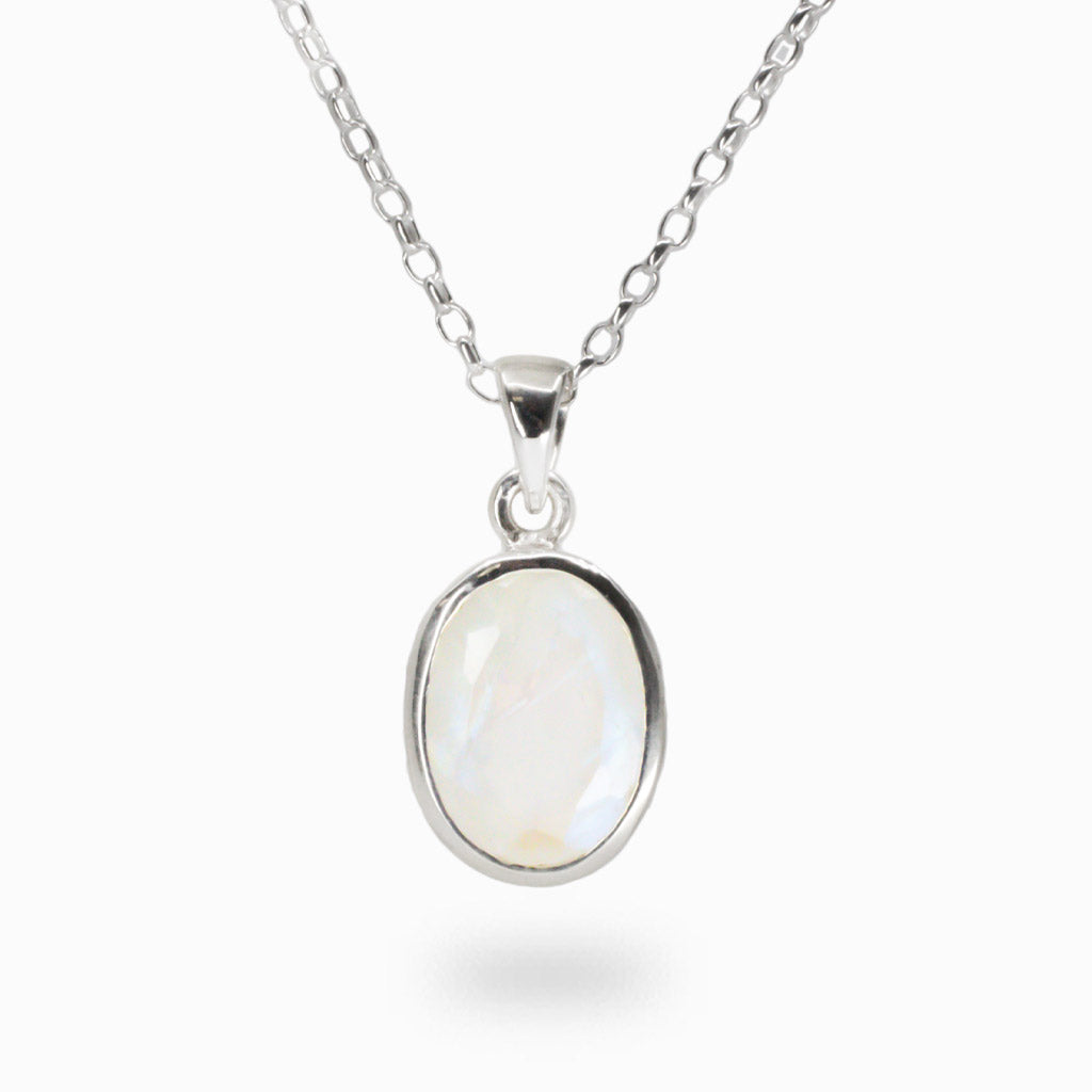 Rainbow Moonstone Necklace