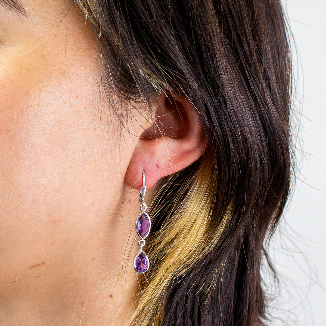Amethyst Drop Earrings