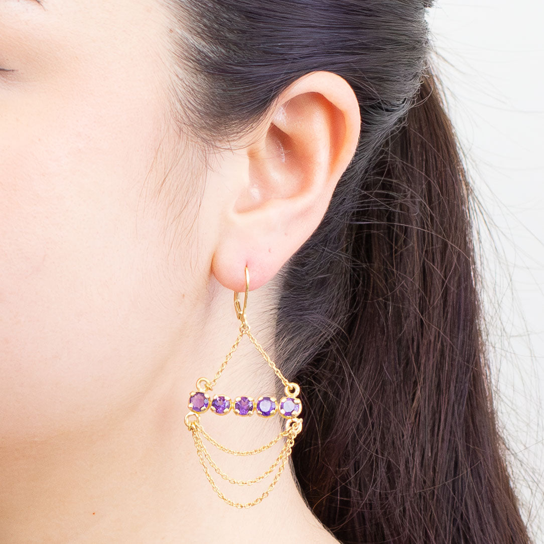 Amethyst Drop Earrings