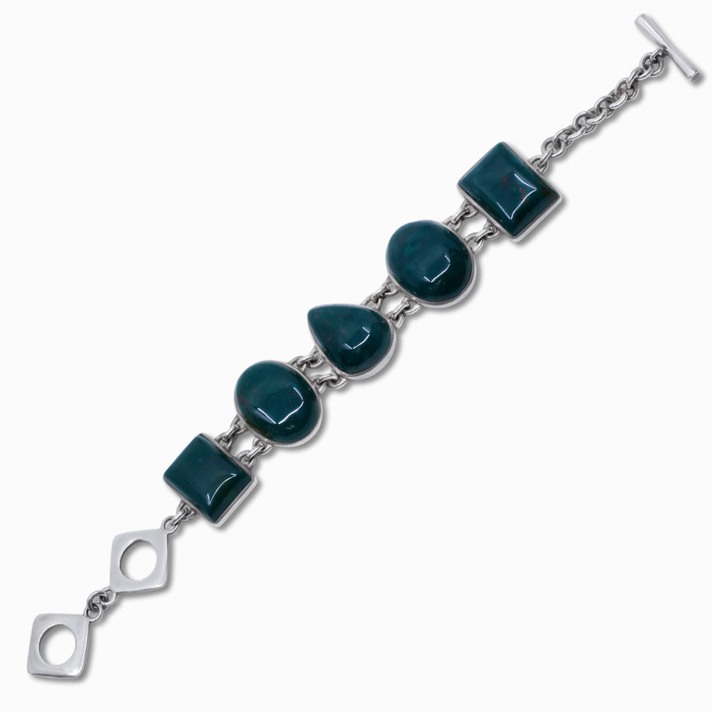BLOODSTONE MULTI STONE BRACELET