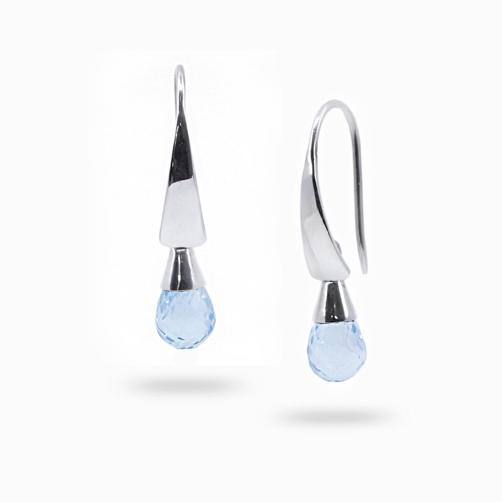 blue topaz drop earrings