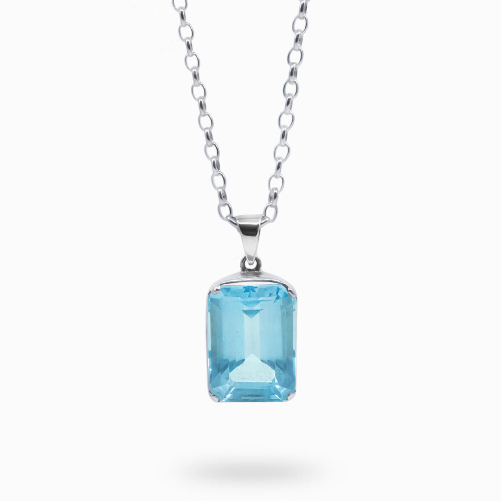 blue topaz necklace