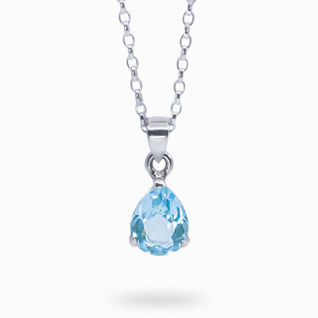 blue topaz necklace