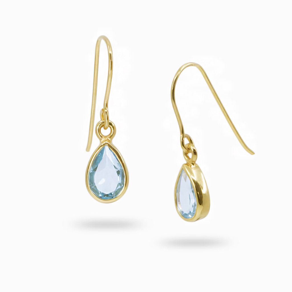 Blue Topaz Drop earrings