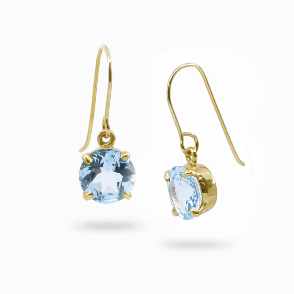 Blue Topaz Drop earrings