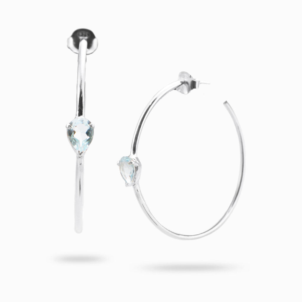 AQUAMARINE HOOP