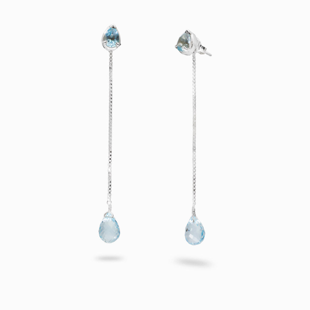 Blue Topaz Earrings