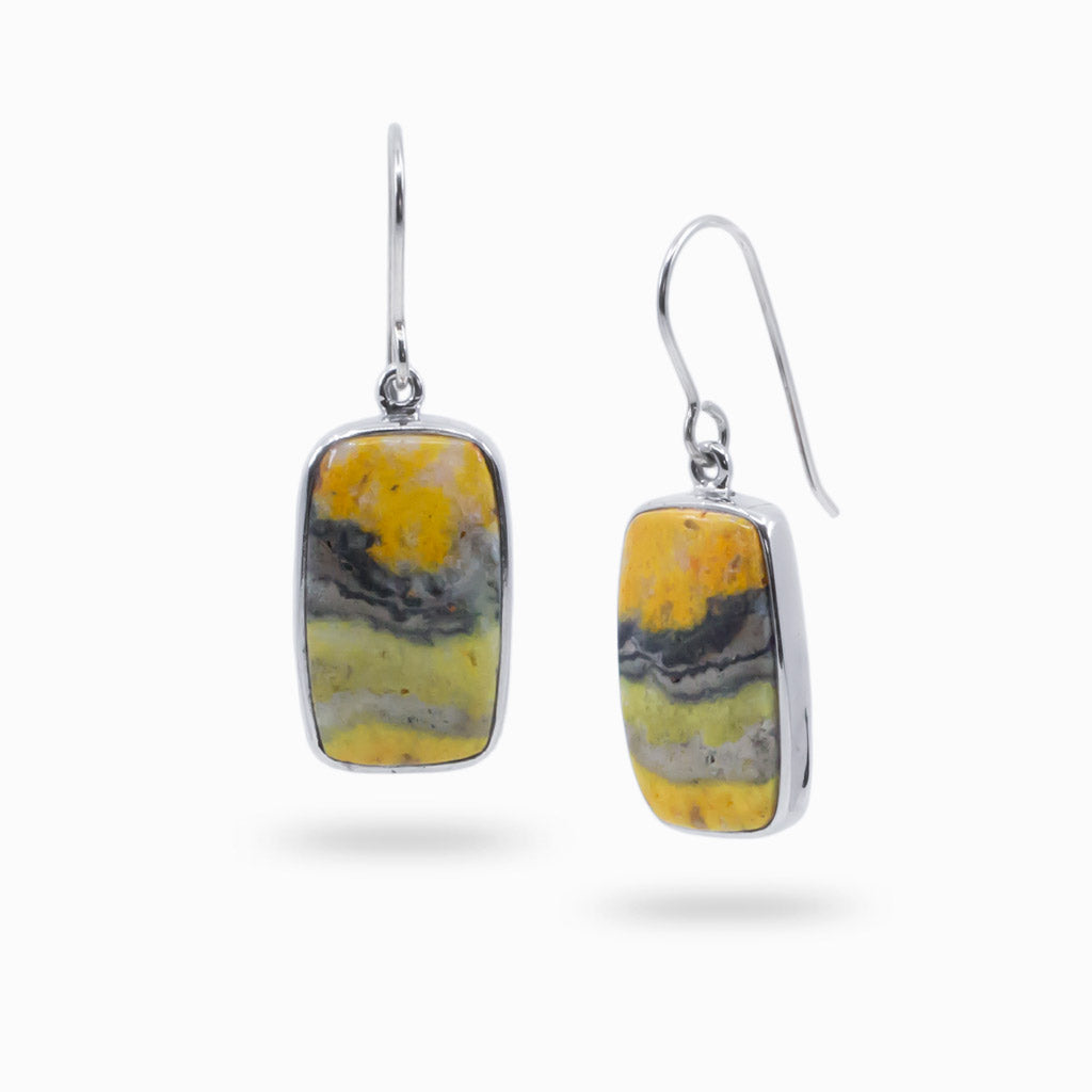 bumble bee jasper earrings