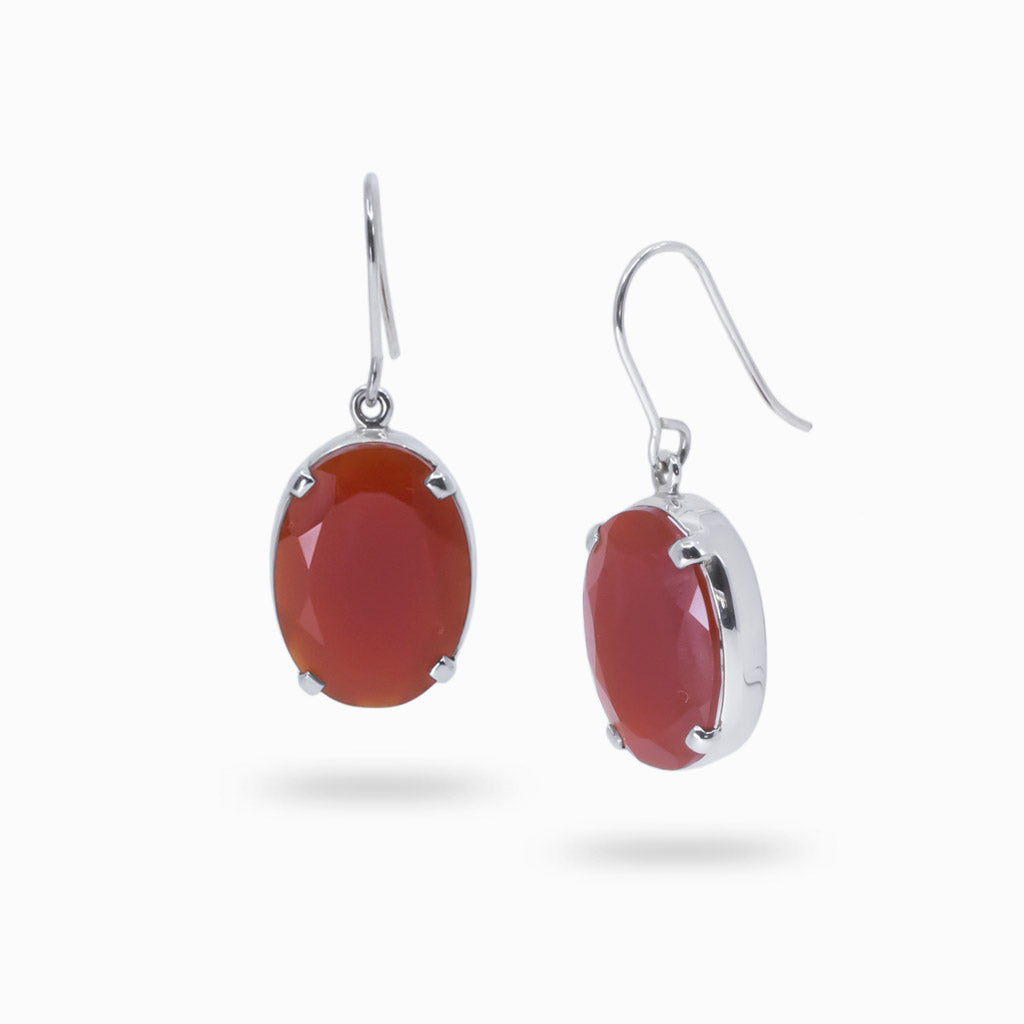 carnelian drop earrings