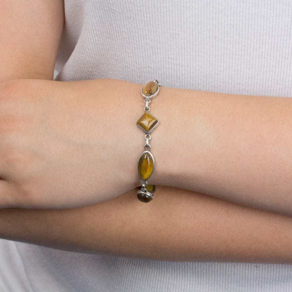 Tigers Eye bracelet on model