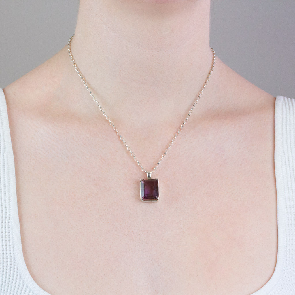 Ametrine Necklace On Model