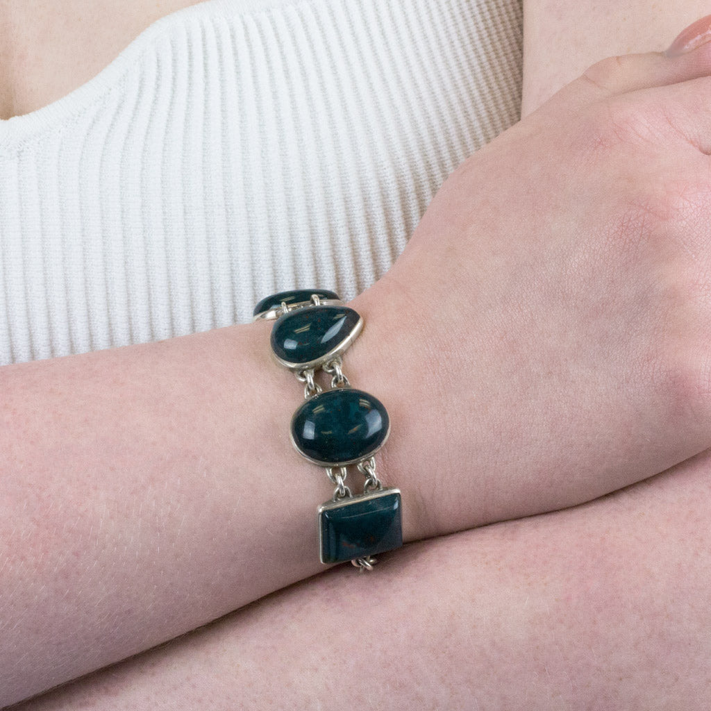 BLOODSTONE MULTI STONE BRACELET on Model