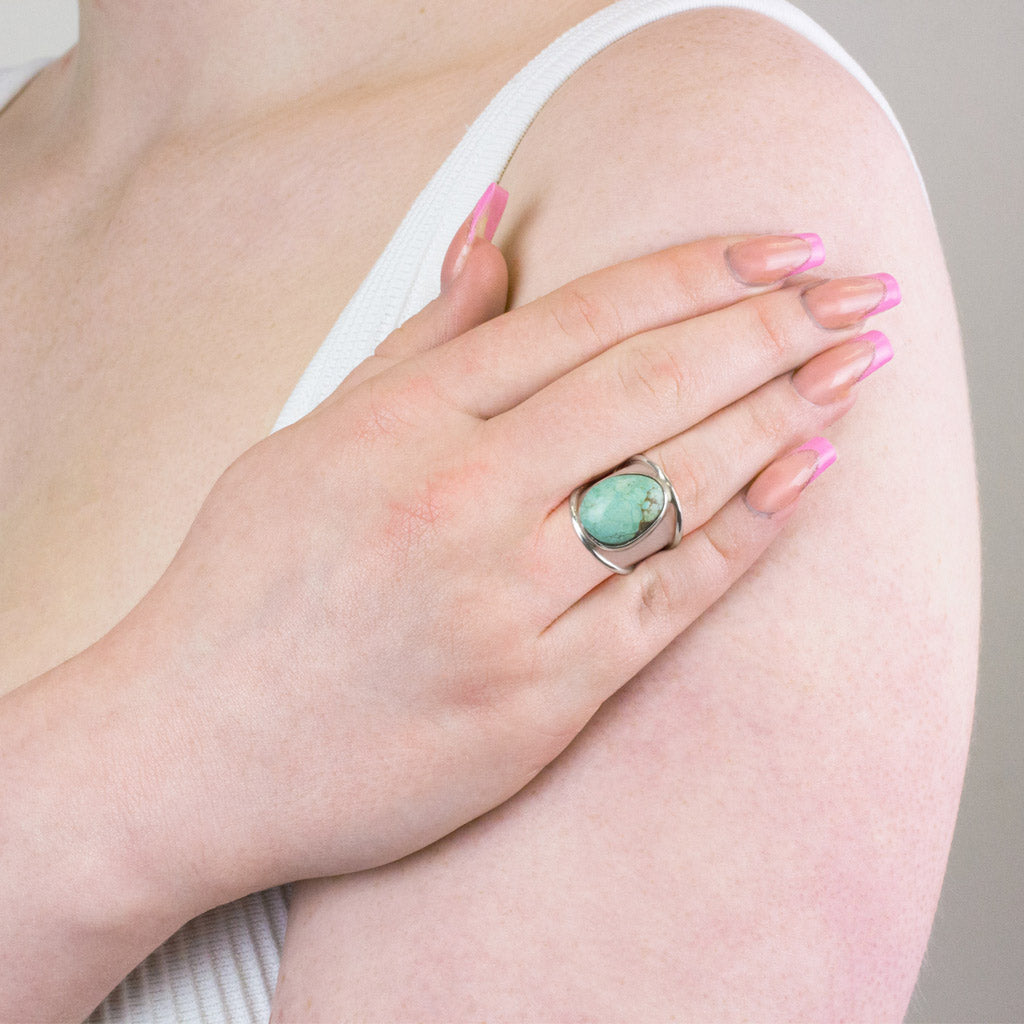 Amaroo Turquoise Ring ON MODEL