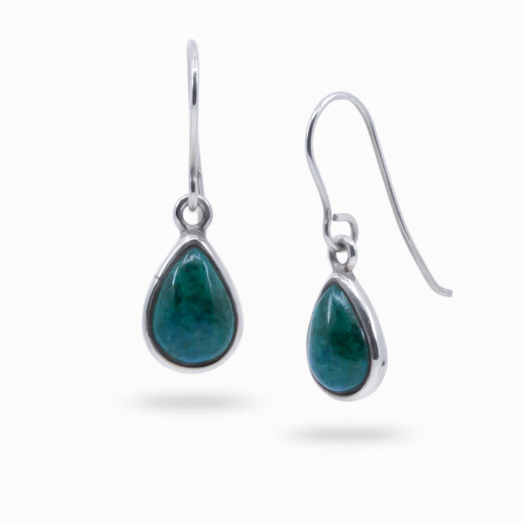 chrysocolla earrings