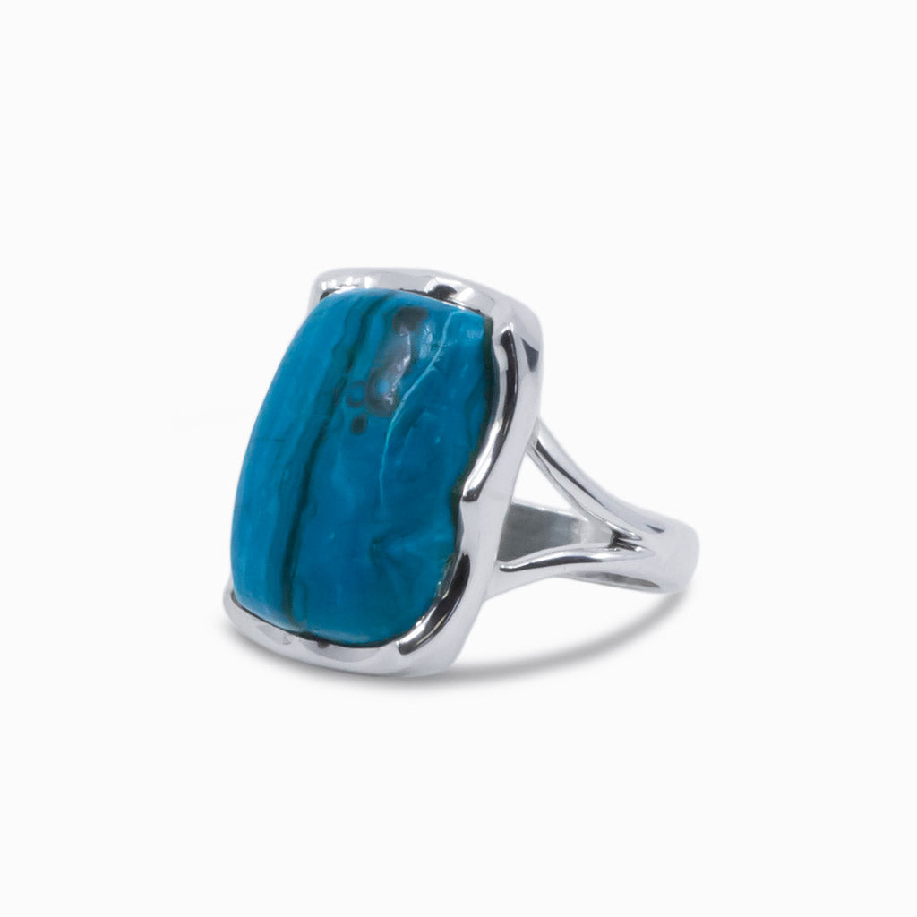 chrysocolla malachite ring