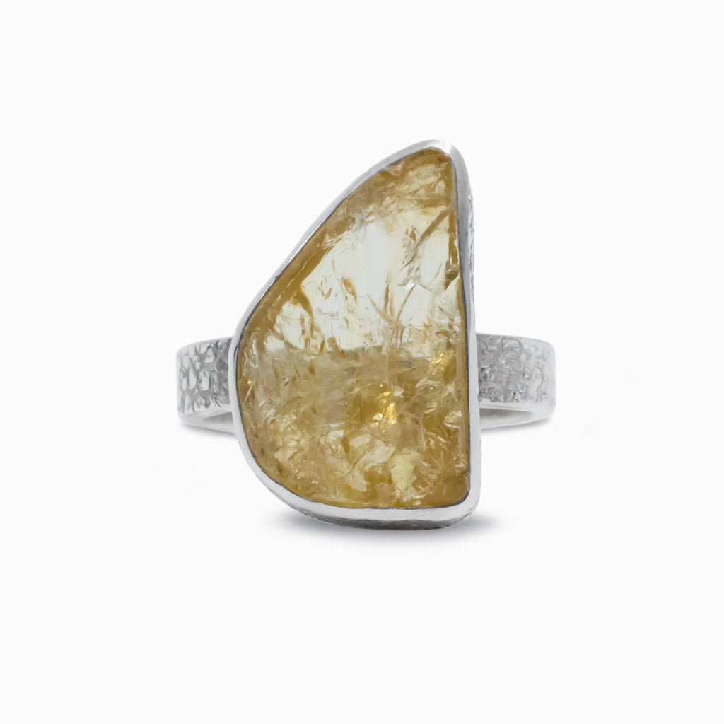 Raw Citrine ring