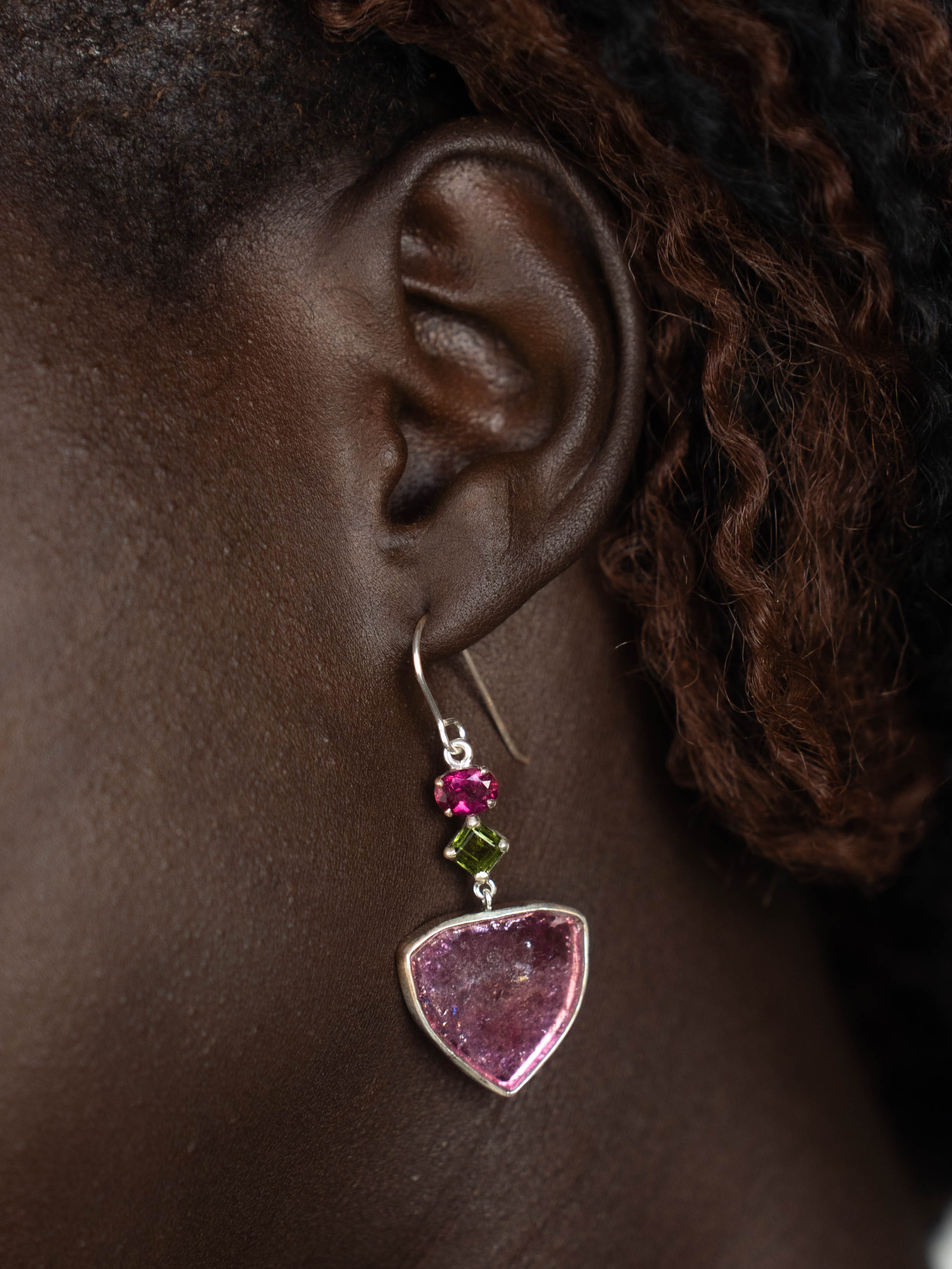 Pink Tourmaline Earrings Banner