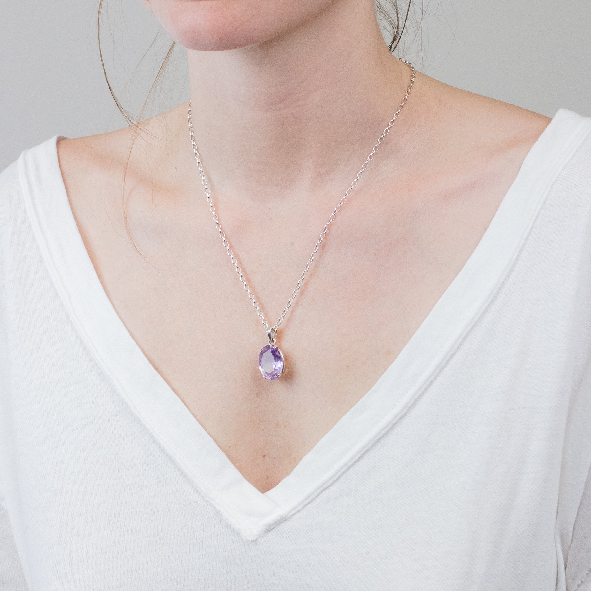 FACETED ELESTIAL NECKLACE