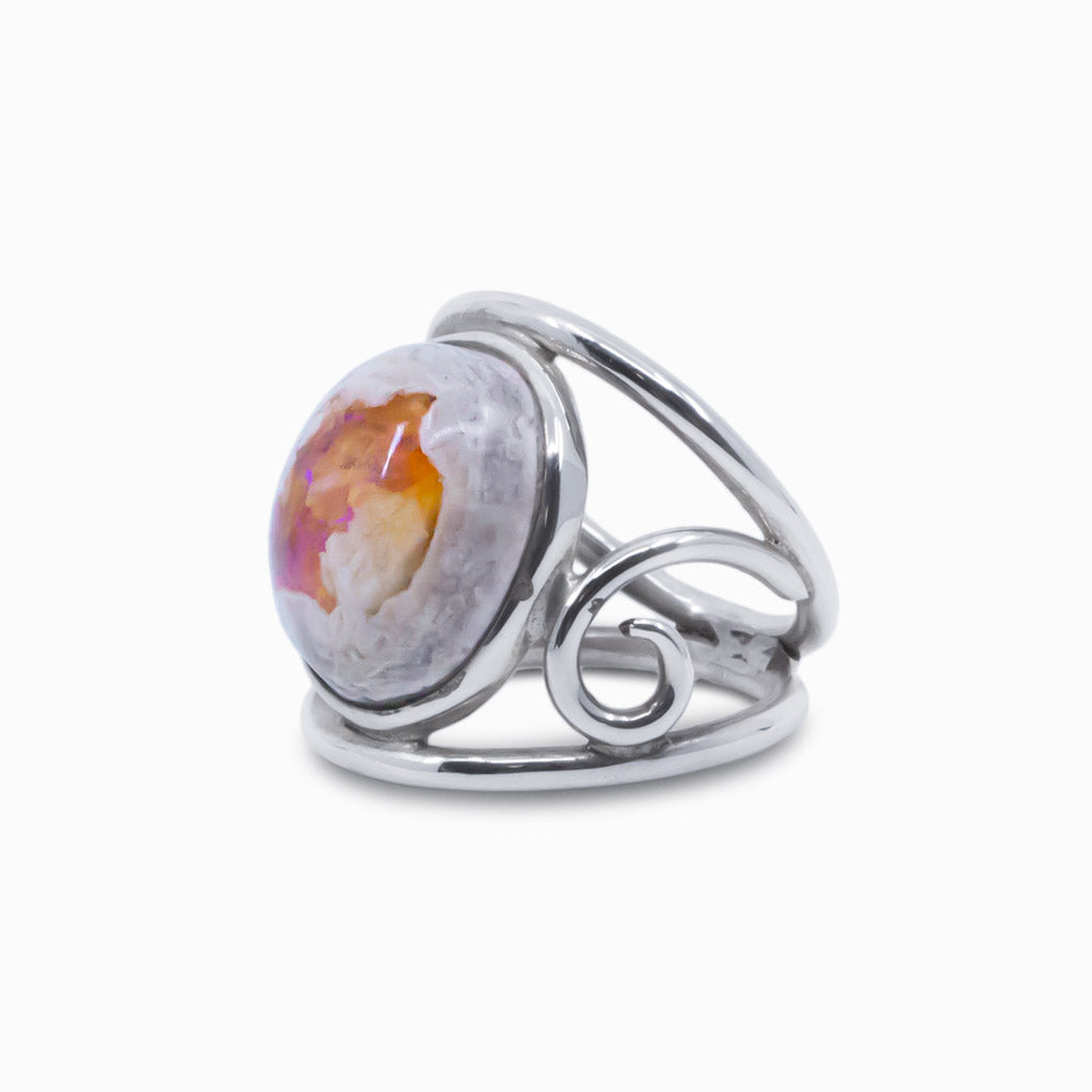 fire opal ring