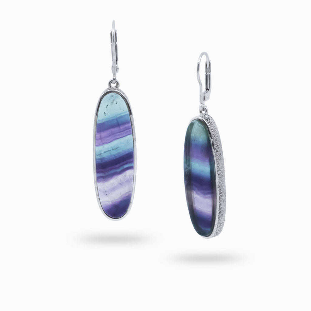 fluorite drop earrings