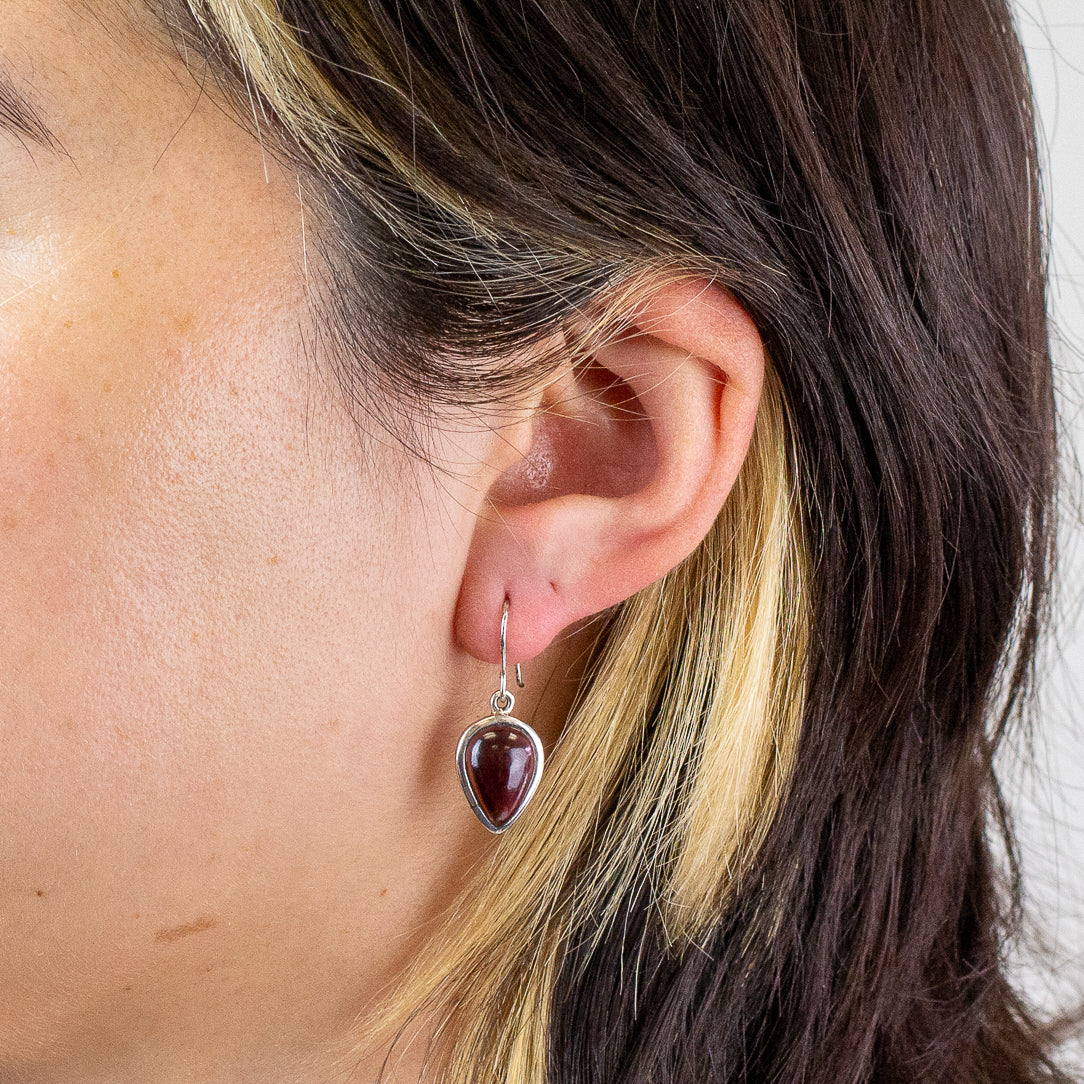 Garnet Drop Earrings