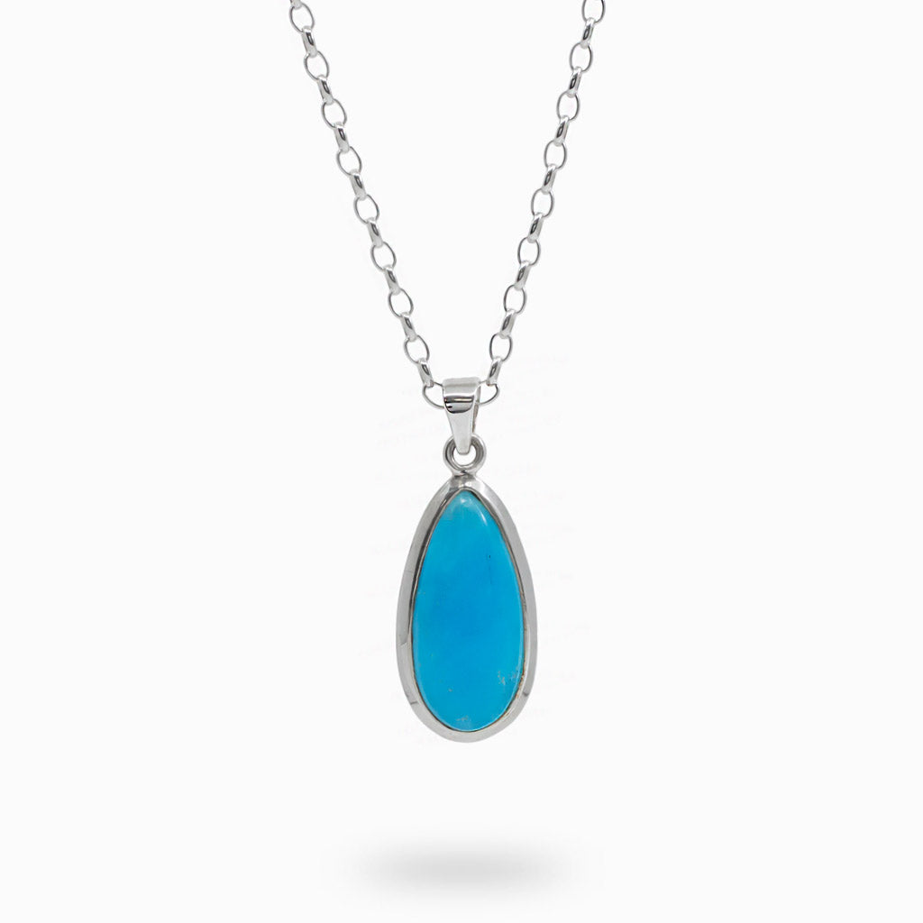 Cabochon Tear Hemimorphite necklace